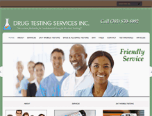 Tablet Screenshot of drugtestingservicesinc.net